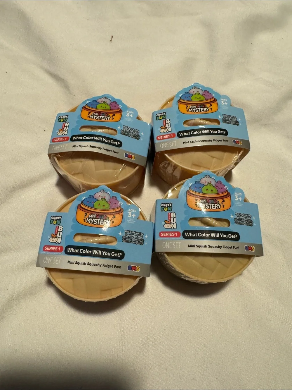 Viral Mini Squishy Mystery Squishy Fidget - Blue lot of 4x
